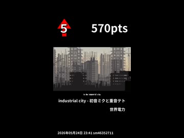 5月第5週のボカロ曲TOP5ランキング