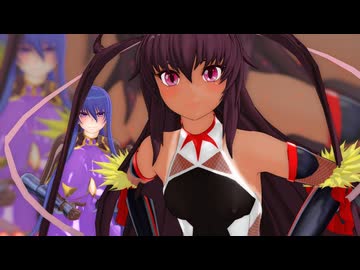 対魔忍MMD 秋山凜子と水城ゆきかぜ　阿修羅ちゃん　