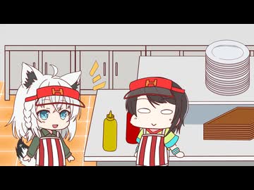 【手描き】ホロナルドその４、冷凍室に閉じ込められてしまったみこ店長とトワ様ｗｗ【さくらみこ／白上フブキ／大空スバル／常闇トワ／ホロライブ／切り抜き動画】
