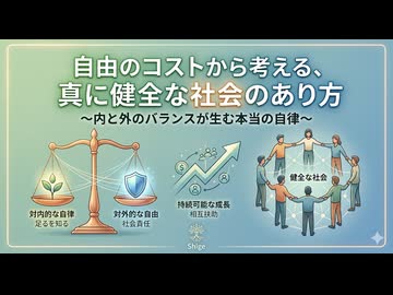 自由のコストから考える、真に健全な社会のあり方