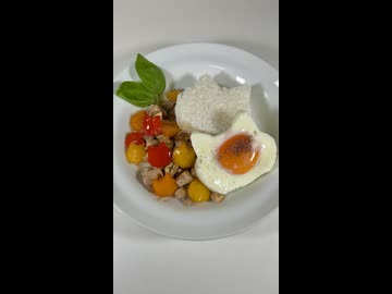 ネコだらけのガパオライスを作ろう