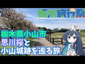 【栃木旅行祭】栃木県小山市・思川桜と小山城跡を巡る旅【双葉湊音】