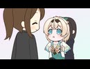 【手描き】マネちゃんに幼児扱いされるござるさん【ホロライブ/風真いろは】