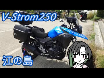 V-Strom250 江の島に行って美味しいものを食べました