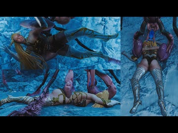 【MHWilds リョナ】白オメガコス風 永続睡眠力尽き ネマラチカ