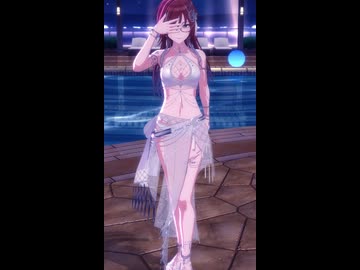 【シャニソン縦画面MV】(水着 メガネ 緋田美琴フォーカス)「Summer Night Paradise」【1080p60/4K】