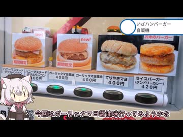 ハンバーガーの自販機!行きたい!!【車載】