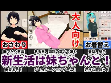 【新生活は妹ちゃんと！】妹と過ごすリアルな同棲生活を貴方に！[大人向け同人ゲーム紹介]