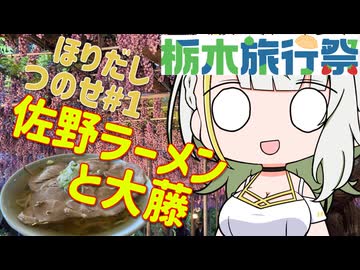 【栃木旅行祭】ほりだしつのせ#1 佐野ラーメンと大藤