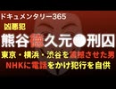 熊谷徳久元死刑囚『NHKに電話をかけ犯行を自供』