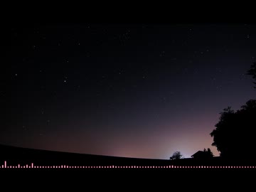 広い夜の空に In the vast night sky 【BGM】