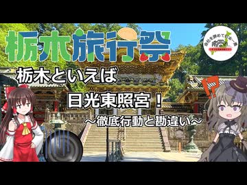 【栃木旅行祭】栃木といえば日光東照宮！～徹底行動と勘違い～