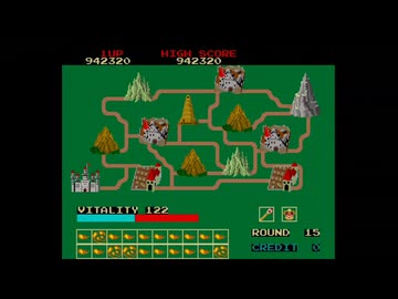[OSSC Pro + GC515] ドラゴンバスター [AC版実機, Default rank, Round 1-16] (2/2)