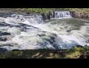 広い美しい滝　乙字ヶ滝(岐阜県郡上市)
