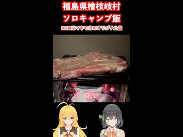 福島県檜枝岐ソロキャンプのキャンプ飯！【 #弦巻マキ #宮舞モカ 実況】