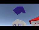 【VRChatワールド紹介】シャボン玉が飛んだら屋根まで飛ぶワールド