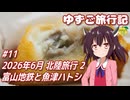 ゆずご旅行記 #11 2026年6月 北陸旅行 2 富山地鉄と魚津ハトシ 【東北きりたん】