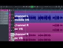 「初音ミクV6」PC版とMobile版を同時に鳴らしてみた