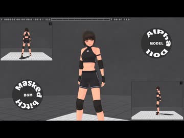 【MMD】回転台座によるモデル鑑賞#07(MultiMonitor制御モデルの動作確認)