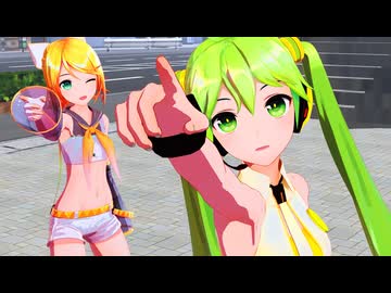 【MMD】黄色いｙちゃんズで「阿修羅ちゃん/Ado」【YYB式初音ミク・鏡音リン】
