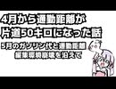 4月から通勤距離が片道50キロになった話・5月のガソリン代と通勤距離、編集環境崩壊を添えて