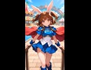 遊園地で遊んでいるメイベルちゃん