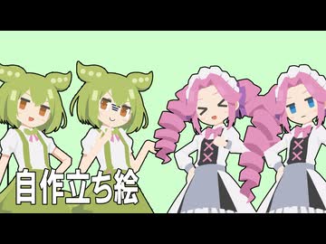 めたんちゃんとずんだもんの立ち絵作ったお【VOICEVOX】