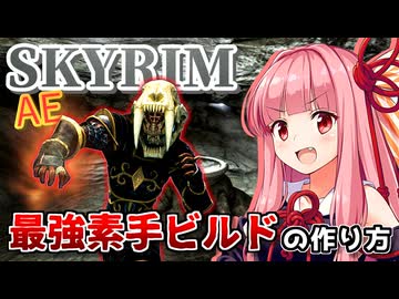 【Skyrim AE】茜ちゃんのハイリスクビルド紹介『ワンパントカゲ』【ボイスロイド実況】