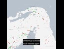 Iranian forces warning ships that the Strait of Hormuz is closed.