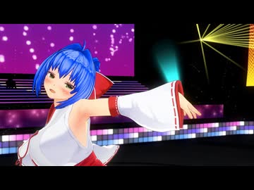【COM3D2】青髪ポニテな巫女さんで｢scarlet leap｣