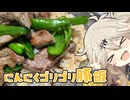 にんにくゴリゴリ豚ライスだもんに！つむぎとひまり