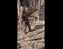 russian stormtrooper and his machine gun