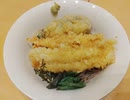 天ぷらそば食べる風景　A scene of eating tempura soba　吃天妇罗荞麦面的情景