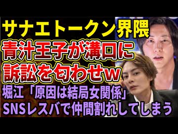 【サナエトークン】界隈の仲間割れがやばい‼溝口勇児、元仲間の青汁王子に裁判沙汰を宣言される！ホリエモンには「てんちむ関係が因縁だろ」とバラされるｗｗｗ