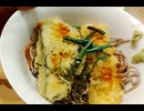 天ぷらそば食べる風景　A scene of eating tempura soba　吃天妇罗荞麦面的情景