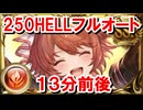 250HELLフルオート 13分前後 【火古戦場/グラブル】