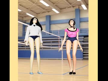 バレーボール部の裕子（7） 高校2年生の裕子17歳 裕子はやはりエースアタッカー（1）