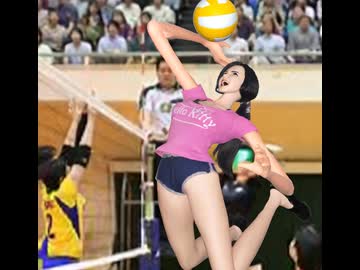 バレーボール部の裕子（11） 高校2年生の裕子17歳 裕子はやはりエース・アタッカー（5）