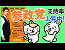 参政党支持率上昇中！