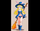 ウサギの女の子「パシフィカちゃん」の水着姿　※おへそが見えるバージョン