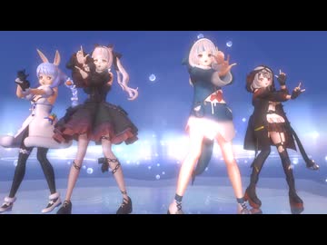 【MMDホロライブ】Snow halation (cover) - 紫咲シオン・ 兎田ぺこら・Gawr Gura・沙花叉クロヱ