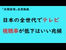 第1159回『日本の全世代でテレビ視聴率が低下はいい兆候』【「水間条項」会員動画】