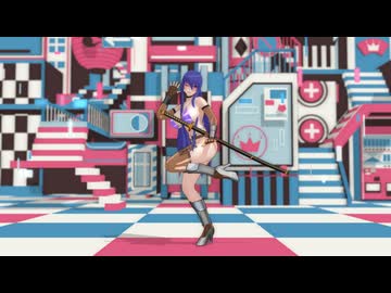 対魔忍MMD 秋山凜子　ビビデバ　水着ver