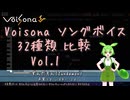 Voisona ソングボイス 32種類比較 Vol.1 2026.06