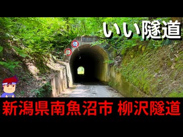 【いいトンネル　南魚沼　柳沢隧道】太すぎ突出アーチと二重標識と不思議年代表記編。【バーチャルいいゲーマー】