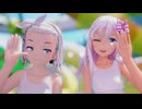 【MMD艦これ】-ろーちゃんと伊504で「ダイダイダイダイダイキライ」-水着モデル