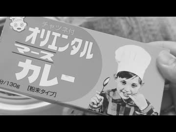 (白黒)昭和レトロなカレーを作ってみた