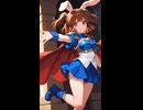 アルル・ナジャのコスプレをしているウサギの女の子「メイベルちゃん」
