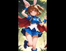 アルル・ナジャのコスプレをしているウサギの女の子「メイベルちゃん」