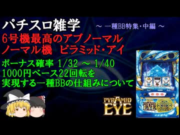 6号機最高にアブノーマルなノーマル機ピラミッドアイついて【パチスロ
